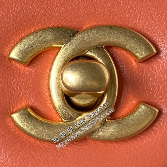 Chanel專櫃新款單肩斜挎鏈條女包 香奈兒AS1786爆款金屬cfmini口蓋包 djc6153